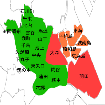 大田区エリア